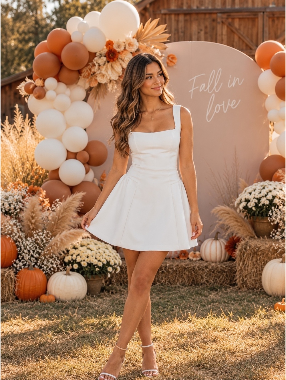 NWT Lulus Roetta White Sleeveless Pleated Mini Dress Small Bridal